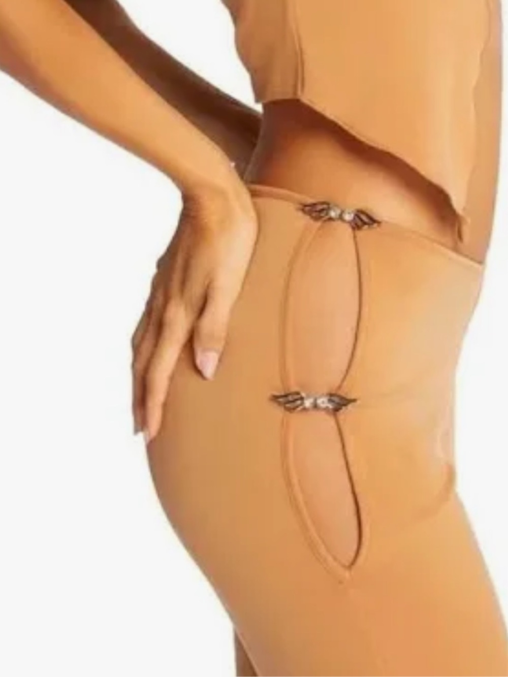 I.AM.GAIA Kaia Cutout Detail High-Waist Pants Angel Wings Size Medium Y2K Bling